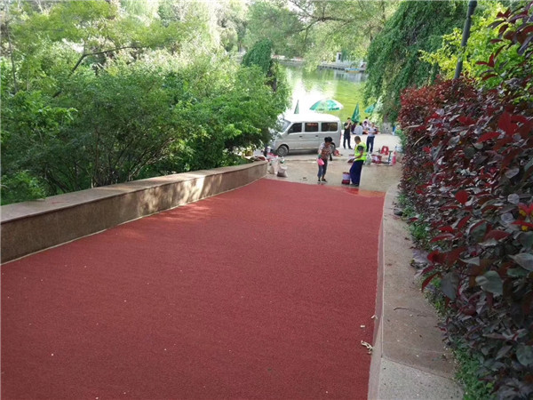 南川彩色路面施工